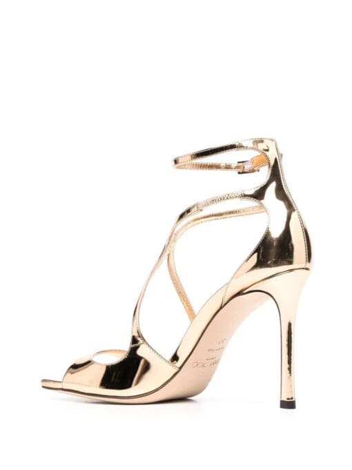 Jimmy Choo  Azia metallic-effect sandals - Image 3