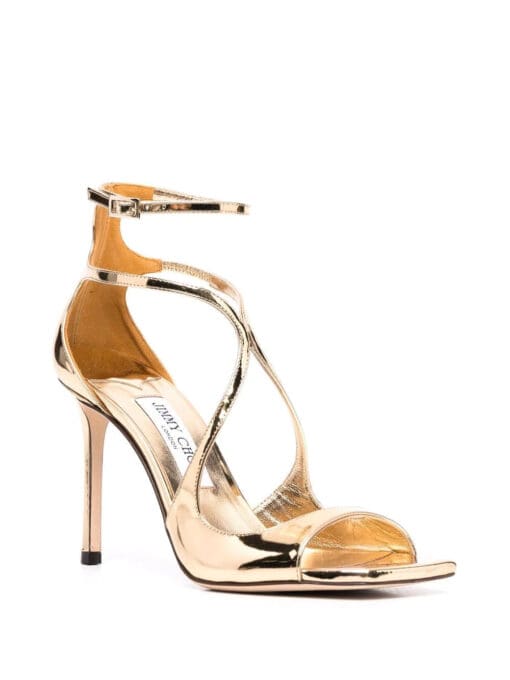 Jimmy Choo  Azia metallic-effect sandals - Image 2