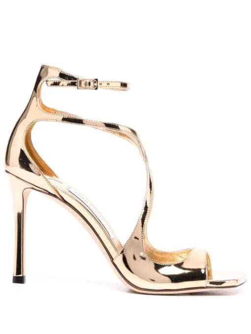 Jimmy Choo  Azia metallic-effect sandals