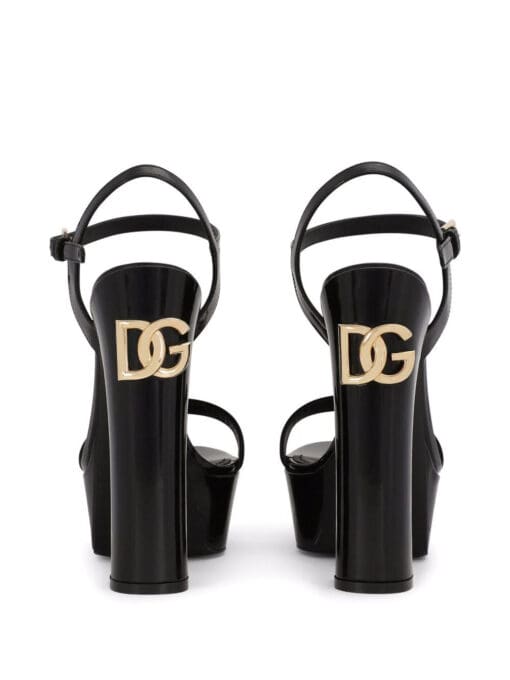 Dolce & Gabbana  logo-plaque platform sandals - Image 3