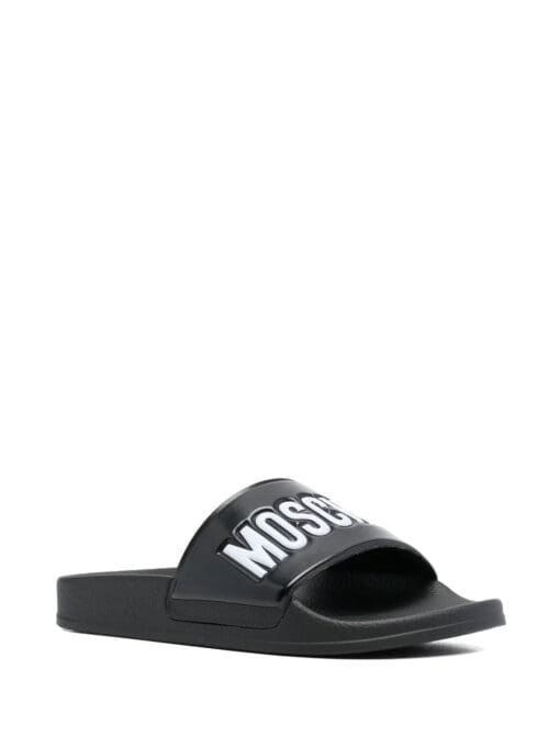 Moschino  embossed-logo flat sandals - Image 2