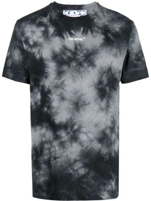 Off-white tie-dye print T-shirt