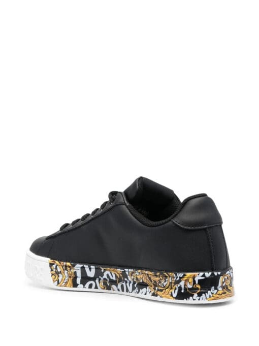 Versace Jeans Couture  logo-print leather sneakers - Image 3