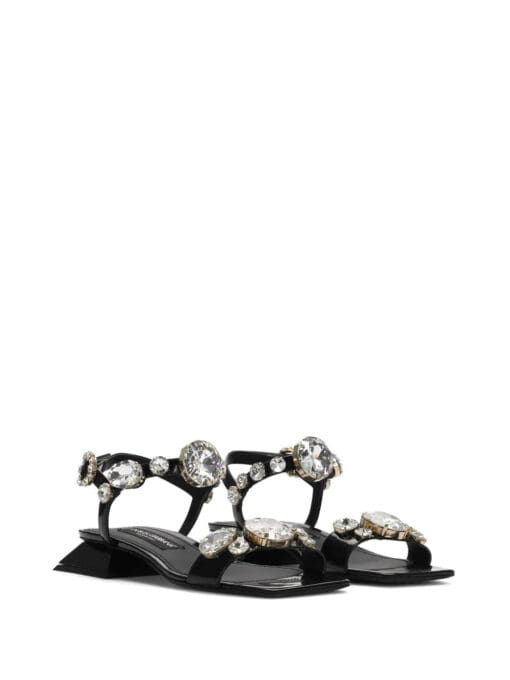 Dolce & Gabbana  crystal-embellished square-toe sandals - Image 2