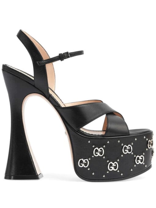 Gucci  GG stud-detailed platform sandals