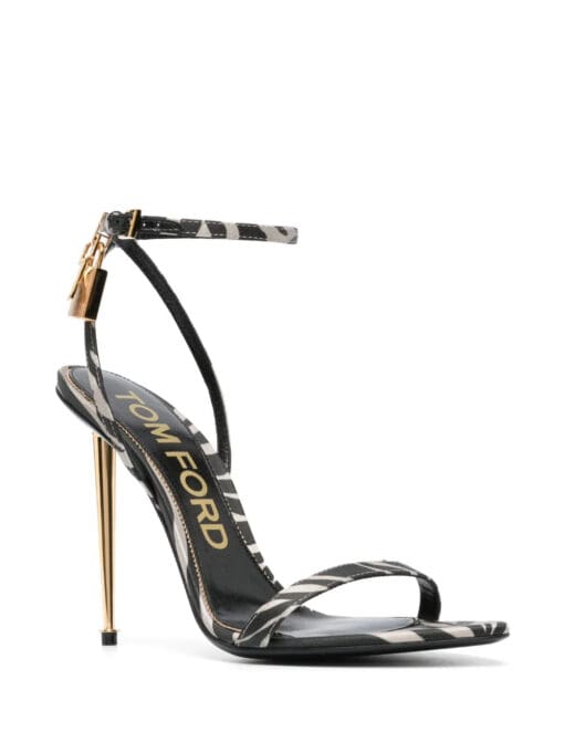 TOM FORD  125mm zebra-print sandals - Image 2