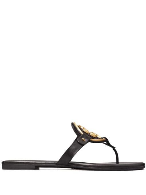 Tory Burch  logo-plaque leather sandals