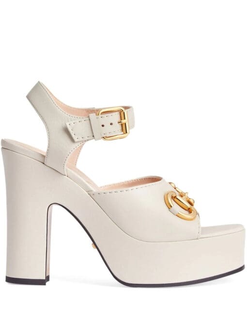 Gucci  Horsebit detail platform sandals