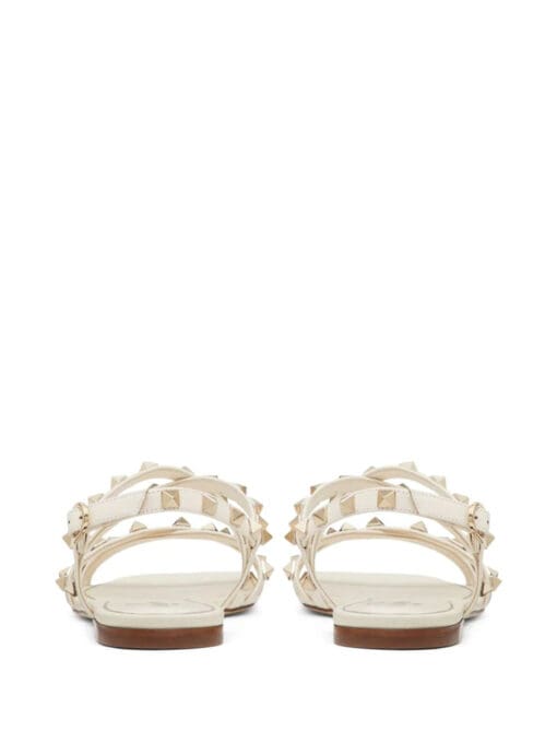 Valentino Garavani  Rockstud flat leather sandals - Image 3