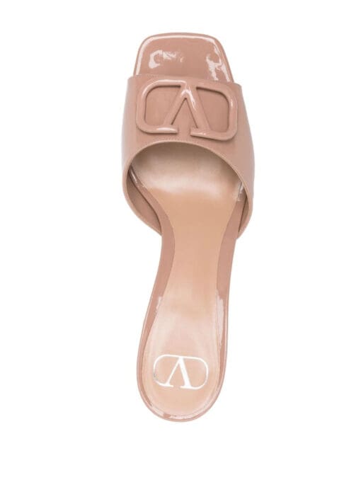 Valentino Garavani  VLogo Signature high-shine leather sandals - Image 4