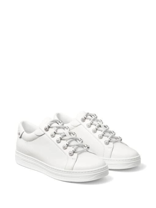 Jimmy Choo  Antibes pearl-embellished sneakers - Image 2