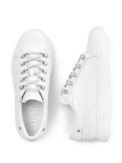 Jimmy Choo  Antibes pearl-embellished sneakers - Image 4