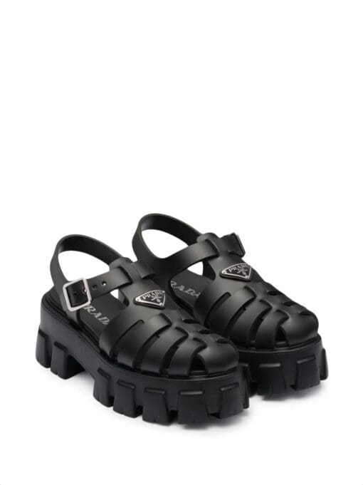 Prada  Monolith caged rubber sandals - Image 2