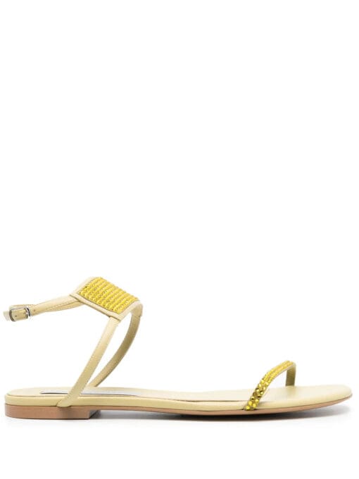 Stella McCartney  crystal-embellished flat sandals