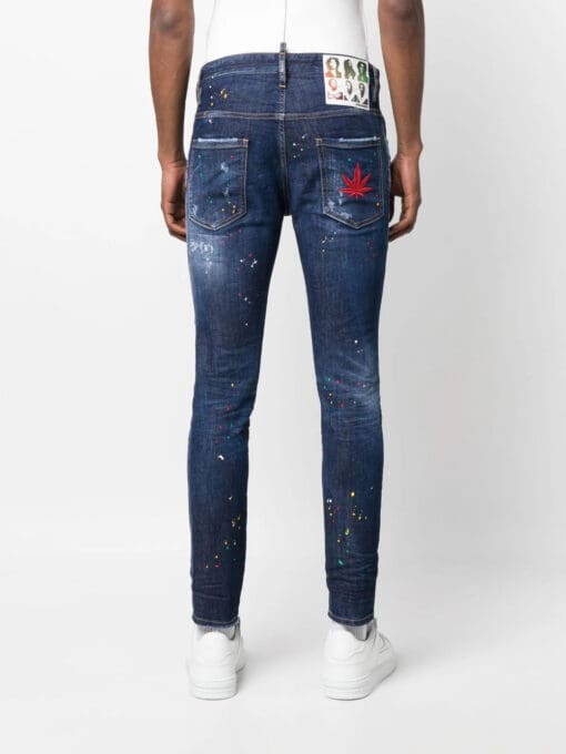 Dsquared2  ripped-detailing skinny-cut jeans - Image 4