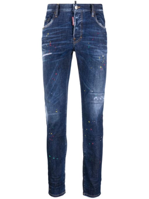 Dsquared2  ripped-detailing skinny-cut jeans