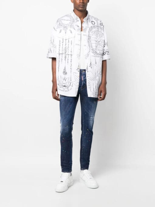 Dsquared2  ripped-detailing skinny-cut jeans - Image 2