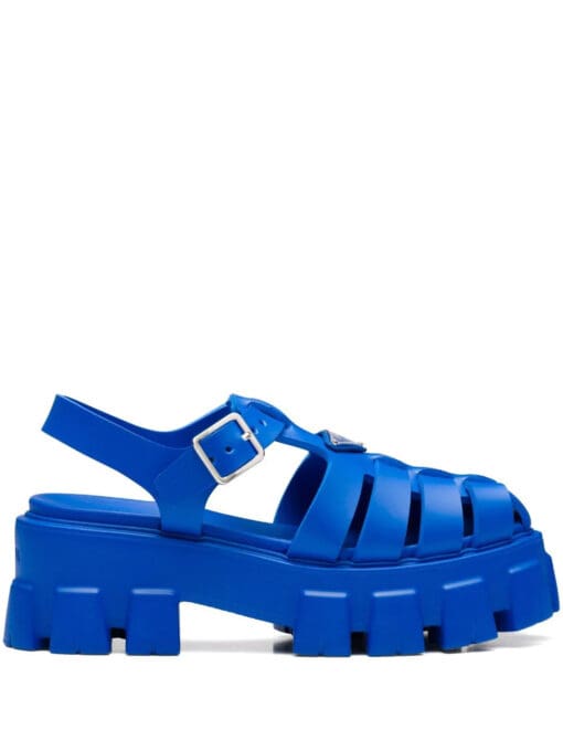 Prada  Monolith caged rubber sandals