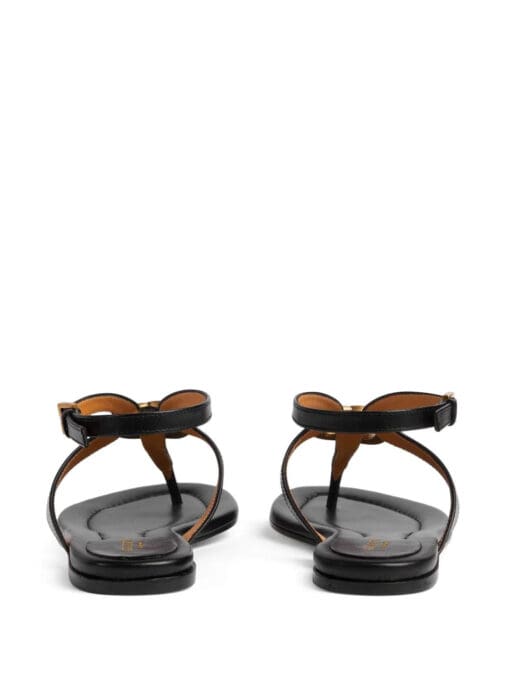 Gucci  Double G leather thong sandals - Image 3