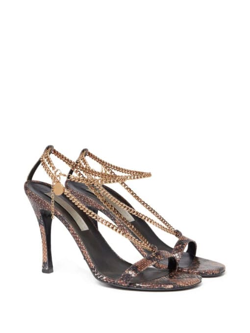 Stella McCartney  Stella 100mm python-print sandals - Image 2