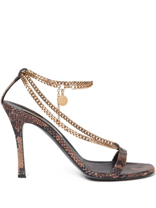 Stella McCartney  Stella 100mm python-print sandals