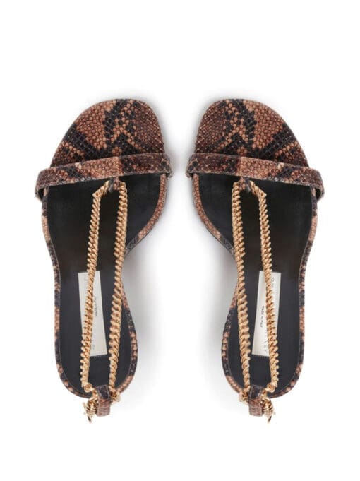 Stella McCartney  Stella 100mm python-print sandals - Image 4