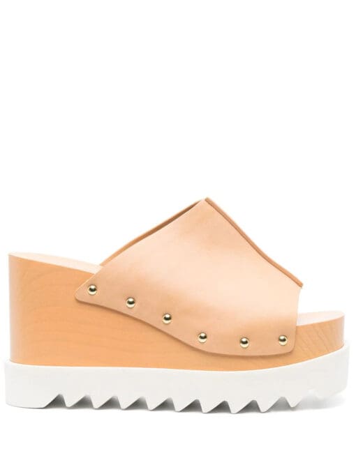 Stella McCartney  Elyse studded wedge sandals