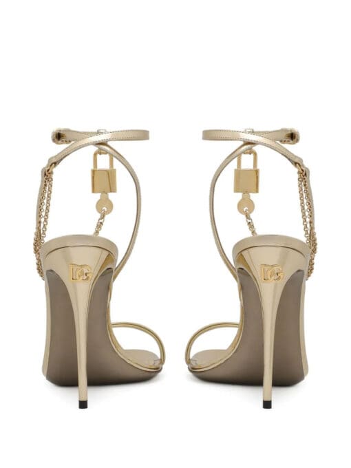 Dolce & Gabbana  Keira 105mm padlock-detail sandals - Image 3