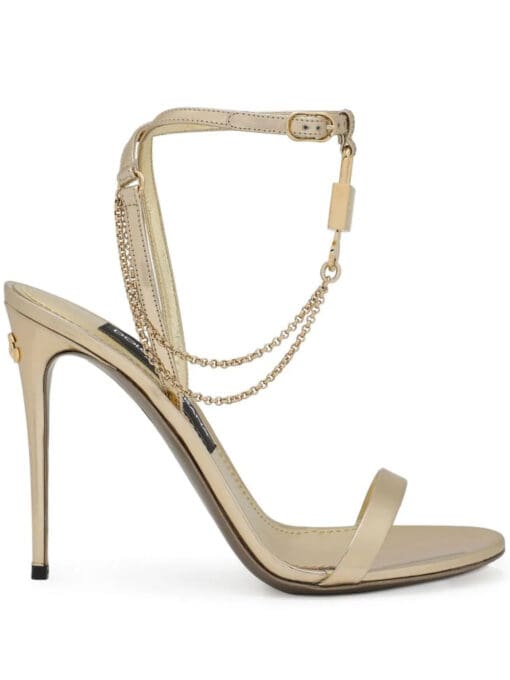 Dolce & Gabbana  Keira 105mm padlock-detail sandals