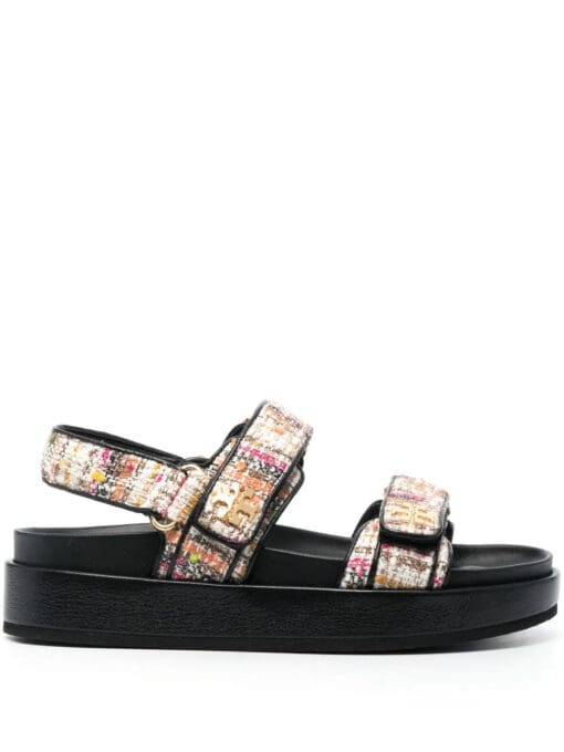 Tory Burch  bouclé-design touch-strap sandals