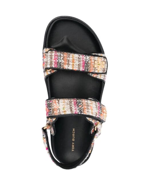 Tory Burch  bouclé-design touch-strap sandals - Image 4