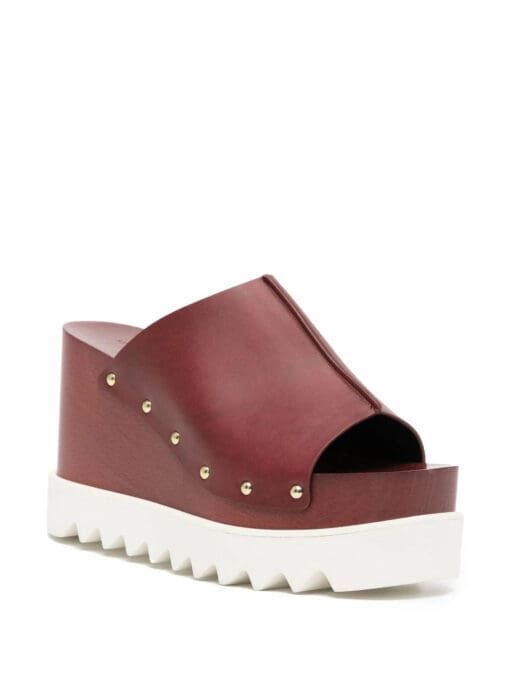 Stella McCartney  Elyse 80mm studded wedge sandals - Image 2