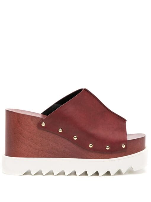 Stella McCartney  Elyse 80mm studded wedge sandals