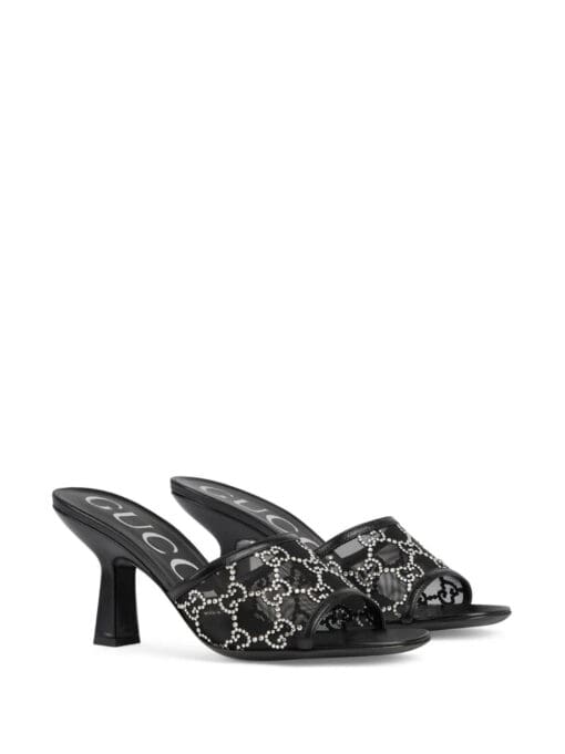 Gucci  GG crystal-embellished 75mm sandals - Image 2