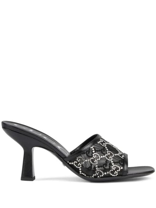 Gucci  GG crystal-embellished 75mm sandals