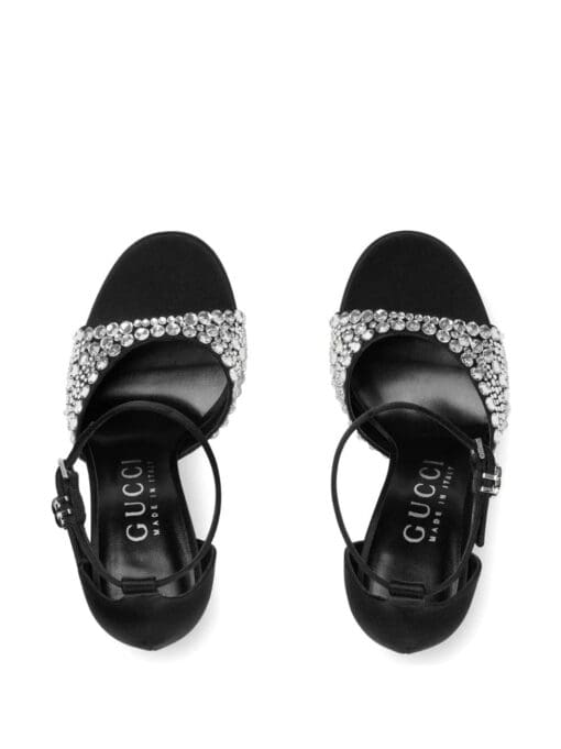 Gucci  100mm crystal-embellished sandals - Image 4