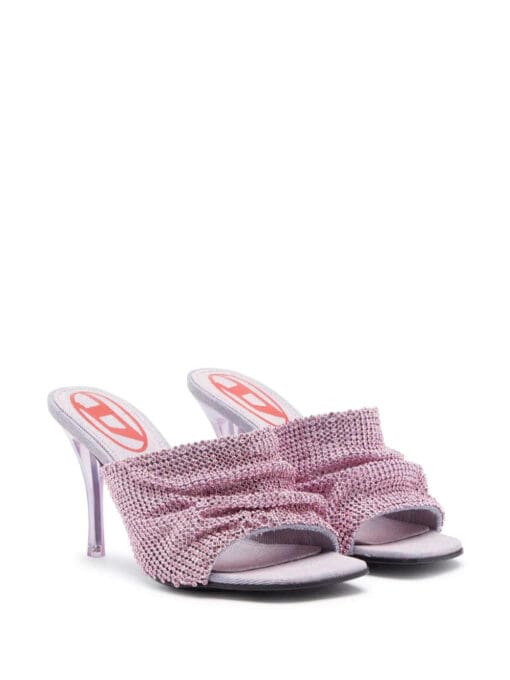 Diesel  chainmail-detail open-toe sandals - Image 2