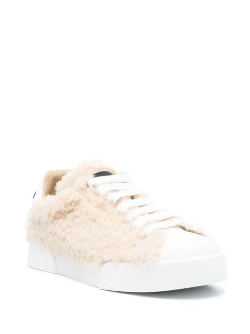 Dolce & Gabbana  embossed-logo leather trainers - Image 2