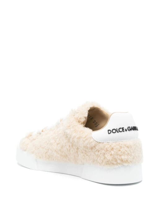 Dolce & Gabbana  embossed-logo leather trainers - Image 3